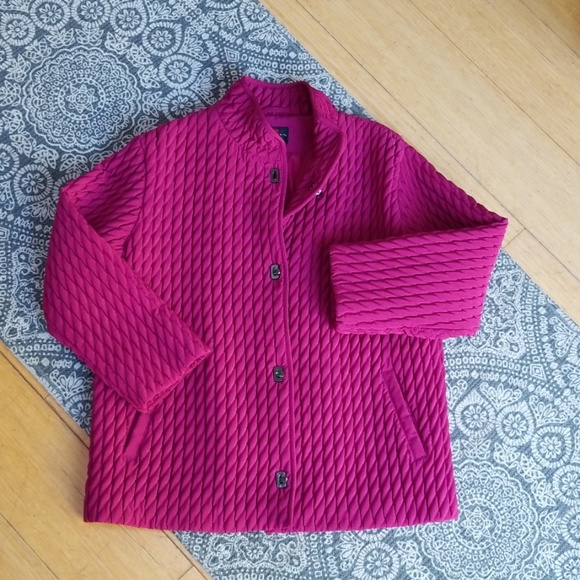 Rasberry/Merlot Fall Coat - Picture 2 of 5